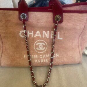 Chanel Deauville Canvas Large Tote